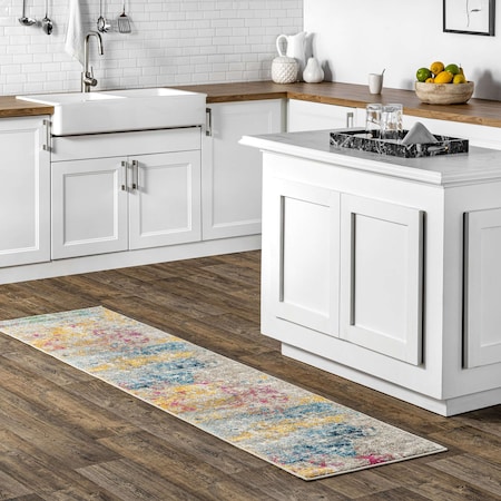 Nuloom Monet Modern Abstract Area Rug 2ft x 8ft KKCB54A-208